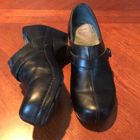 Dansko black leather clogs shoes size 38 - Picture 12 of 15